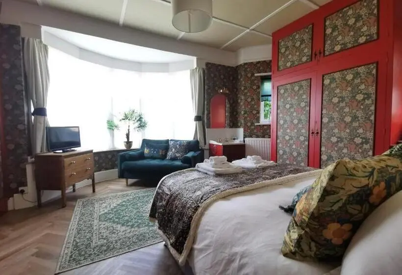 デラックスルーム, William Morris, Spacious Ground Floor Lux Double Bedroom