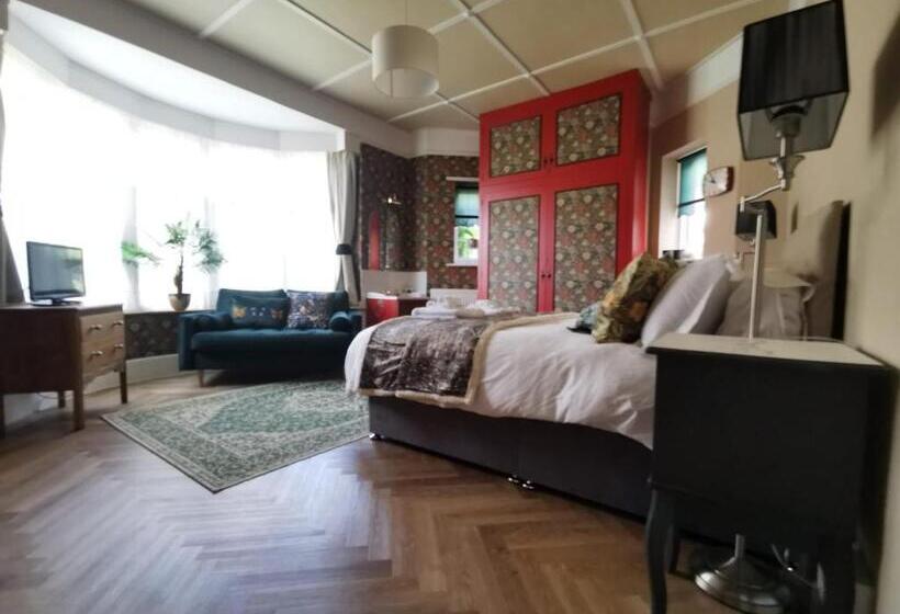 غرفة ديلوكس, William Morris, Spacious Ground Floor Lux Double Bedroom