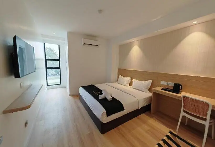 キングサイズベッドのデラックスルーム, V Boutique Hotel Seremban