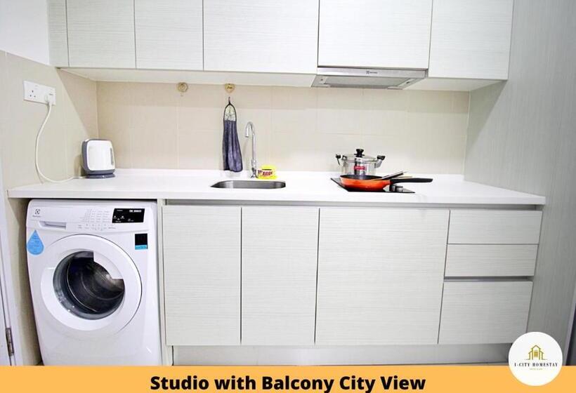 استودیو استاندارد با بالکن, I City Homestay   Shah Alam, Hospital Shah Alam, Uitm, Central Mall Sogo, Seksyen 7