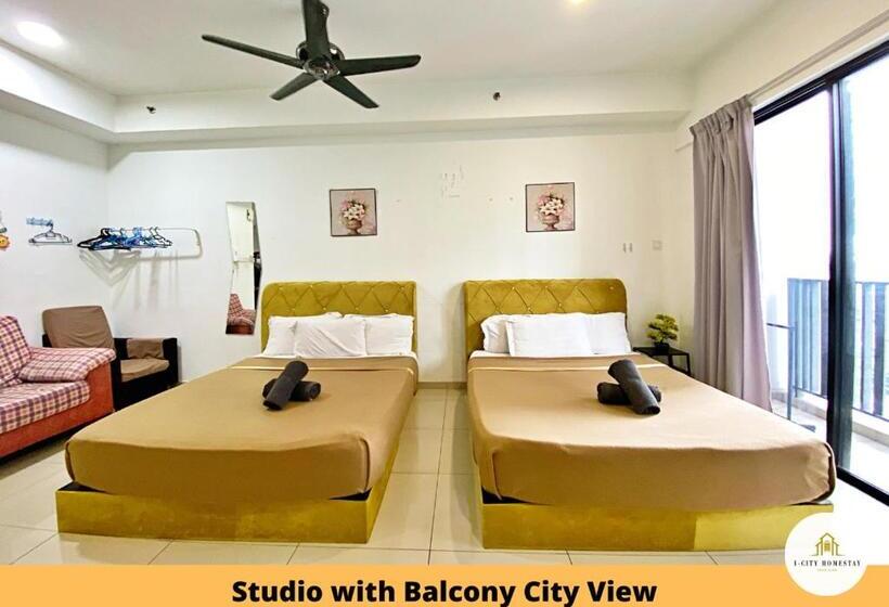 استودیو استاندارد با بالکن, I City Homestay   Shah Alam, Hospital Shah Alam, Uitm, Central Mall Sogo, Seksyen 7