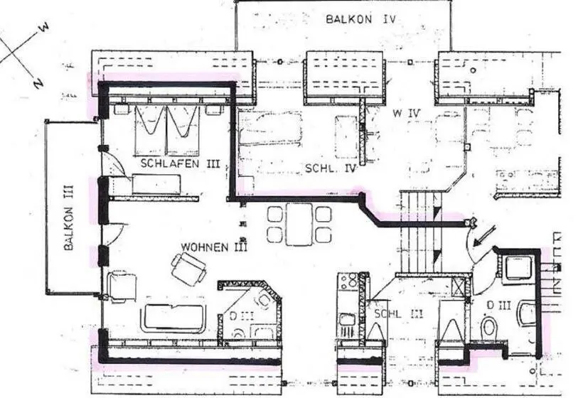 ２ベッドルームアパートメント, Pension Im Vorhof