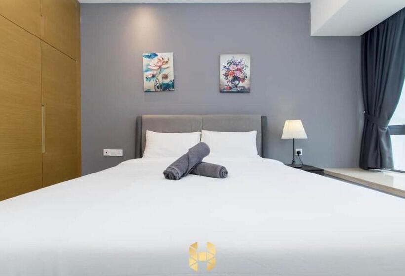 침실 2개 아파트, R&f Princess Cove Ciq Premium Sea View Suites By Neo