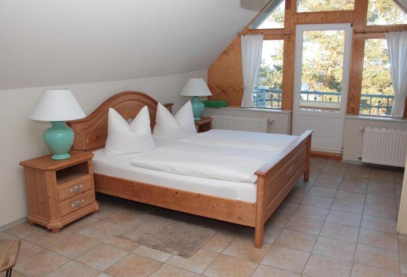 اتاق استاندارد با بالکن, Pension Auf Der Düne