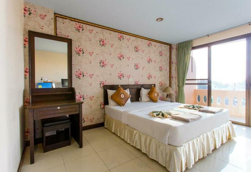 חדר סטנדרט נוף לים עם מרפסת, Surin Sunset Hotel   Sha