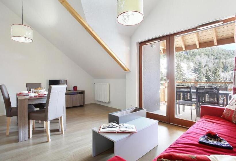 침실 2개 아파트, Residence Odalys Aquisana