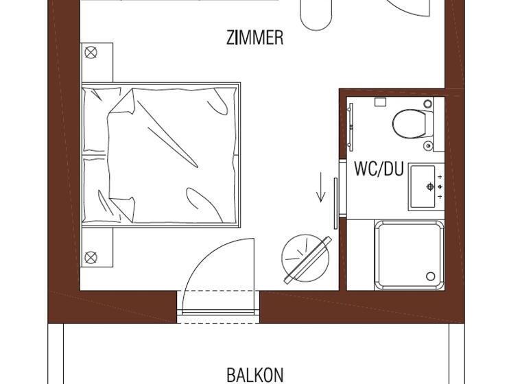 חדר סטנדרט עם מרפסת, Wetzlgut