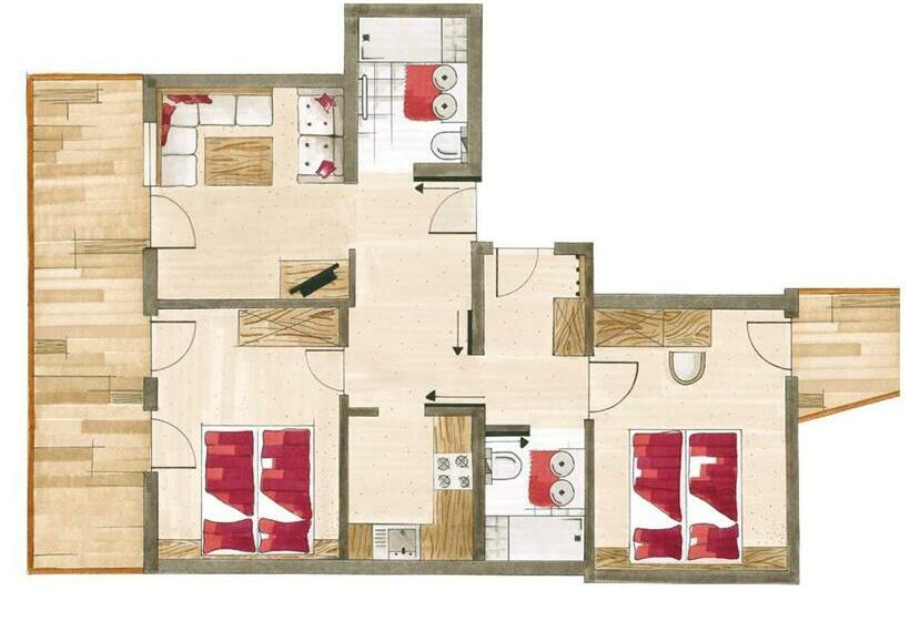 Апартаменты 2 Спальни, Ferienhaus Austria