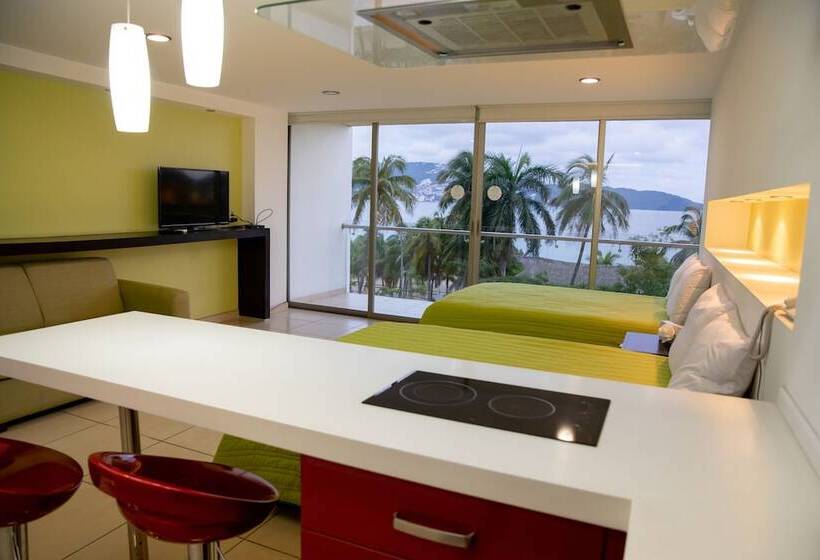 غرفه قياسيه سريرين مزدوجين, Ramada By Wyndham Acapulco Hotel & Suites