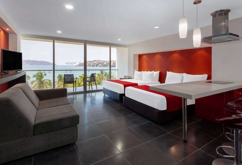 اتاق استاندارد با 2 تخت دوبل, Ramada By Wyndham Acapulco Hotel & Suites