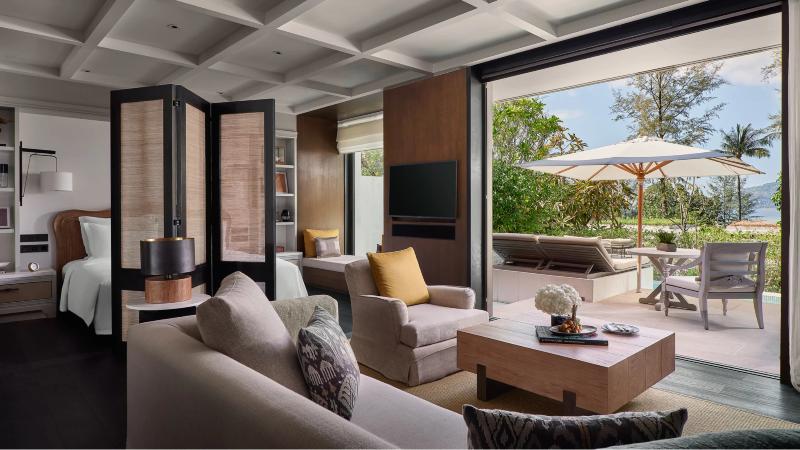 스탠다드 룸 가든 전망, Rosewood Phuket