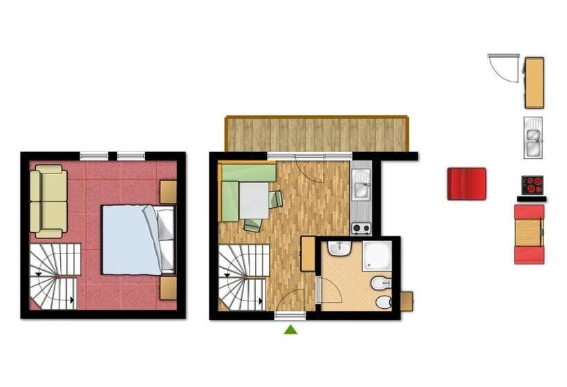 Апартаменты 1 Спальня, Garnì Lasteis B&b   Apartments