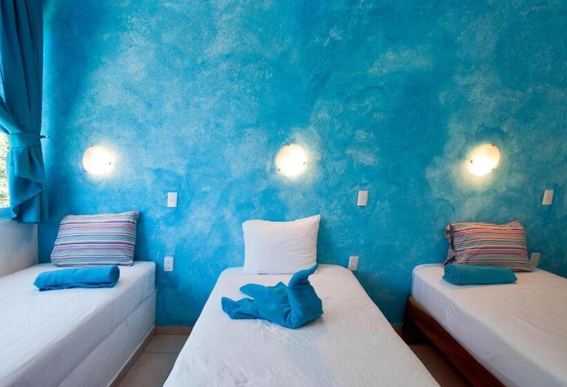 Standaard Driepersoonskamer met Gedeelde Badkamer, Ith Sayulita Amazing Surf Hostel