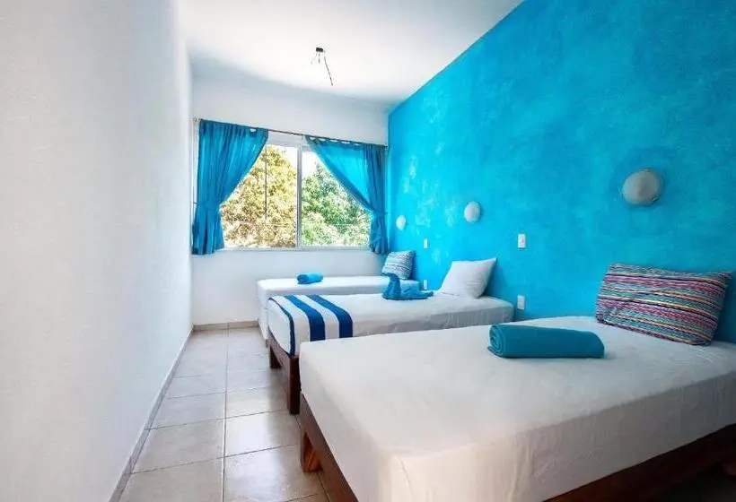 اتاق استاندارد سه تخته با سرویس بهداشتی مشترک, Ith Sayulita Amazing Surf Hostel