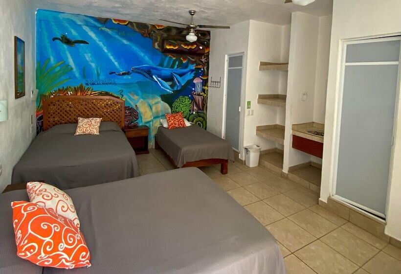 Pokój Rodzinny Widok Basen, Ith Sayulita Amazing Surf Hostel