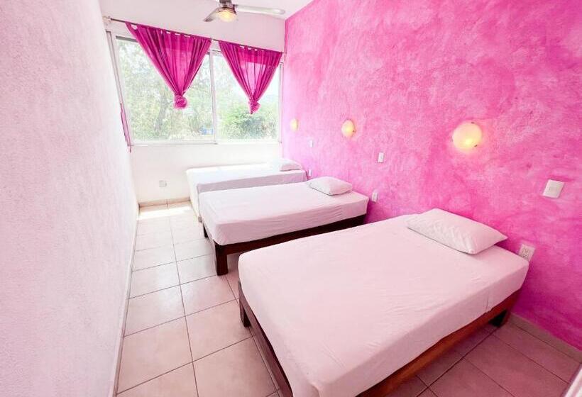 バスルーム共有のトリプルスタンダード, Ith Sayulita Amazing Surf Hostel