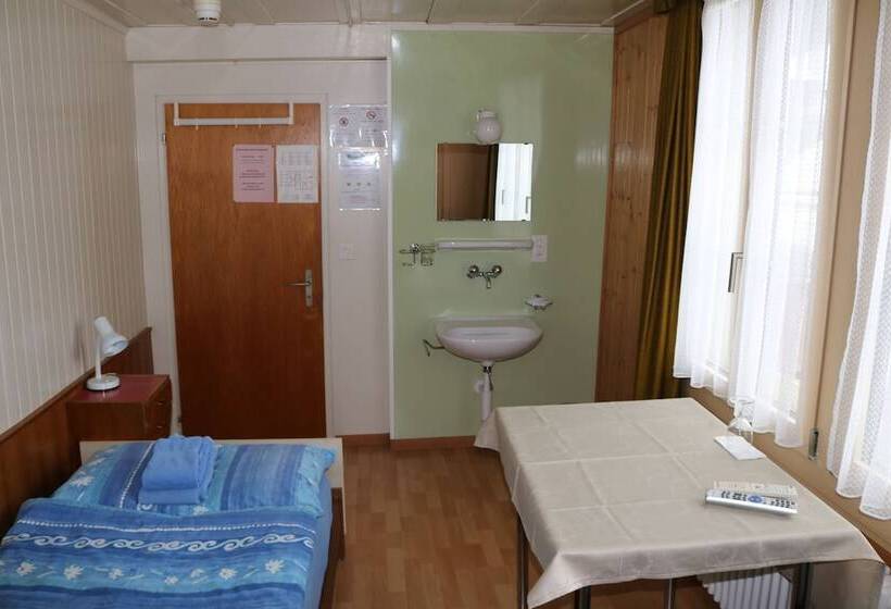 스탠다드 싱글 룸 공동욕실, Restaurant Stechelberg Bed & Breakfast