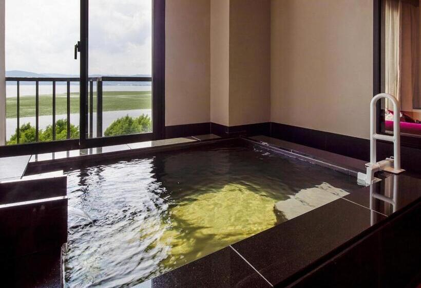 חדר סטנדרט נוף לאגם, Kamisuwa Onsen Shinyu