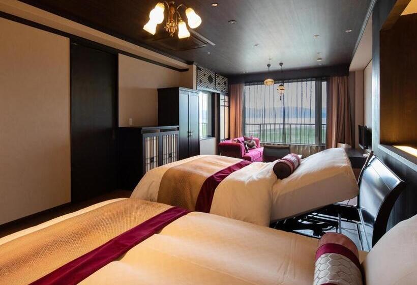 חדר סטנדרט נוף לאגם, Kamisuwa Onsen Shinyu