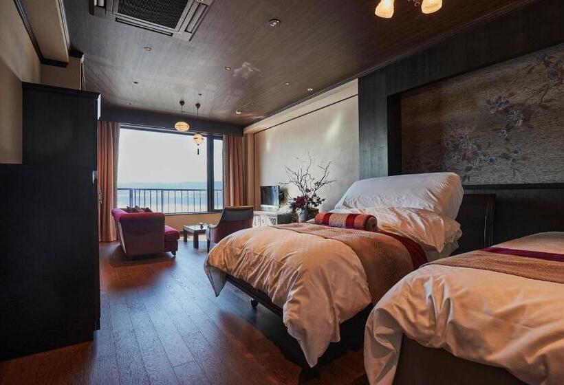 חדר סטנדרט נוף לאגם, Kamisuwa Onsen Shinyu