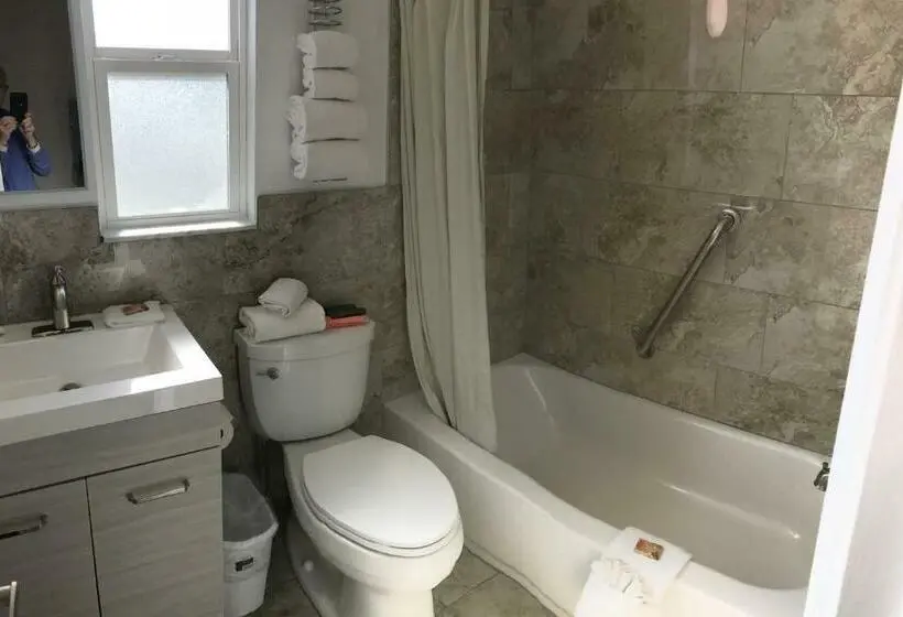 ２ダブルベッドのスタンダードルーム, Carlton House Motel And Suites