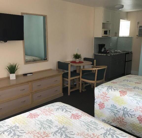 غرفه قياسيه سريرين مزدوجين, Carlton House Motel And Suites