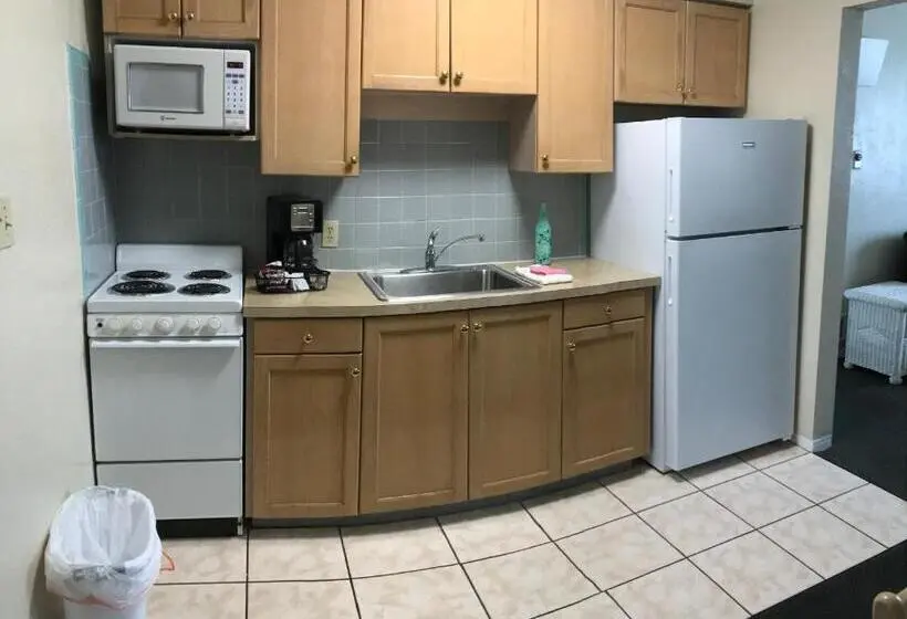 キングサイズベッドのデラックススイート, Carlton House Motel And Suites