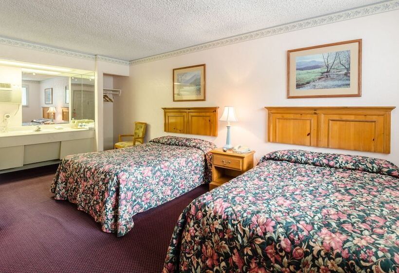 غرفه قياسيه سريرين مزدوجين, Highland Hills Motel & Cabins