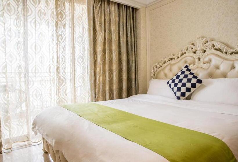 غرفة ديلوكس سرير كينج, Waifiden Guangzhou Haizhu Square Wanyi Apartment
