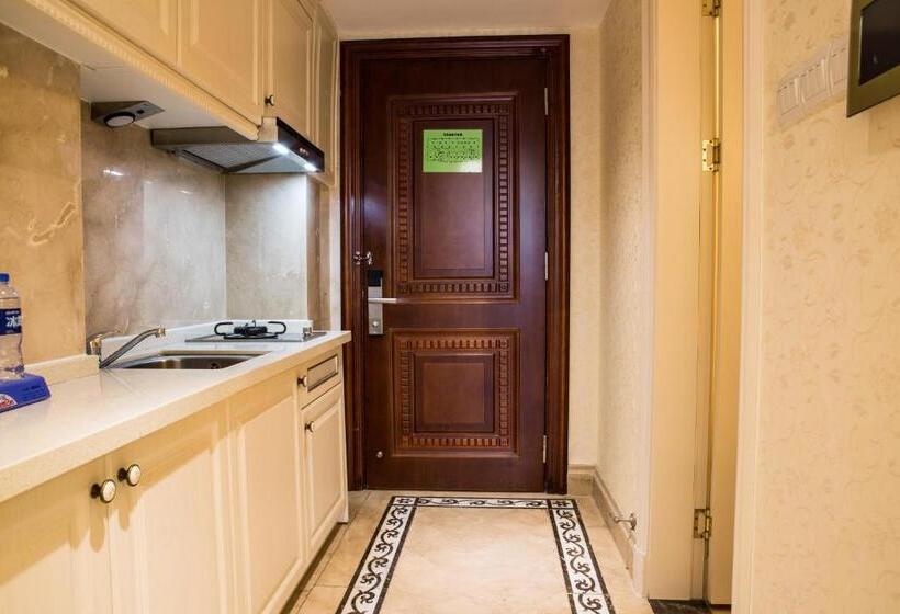 غرفة ديلوكس سرير كينج, Waifiden Guangzhou Haizhu Square Wanyi Apartment
