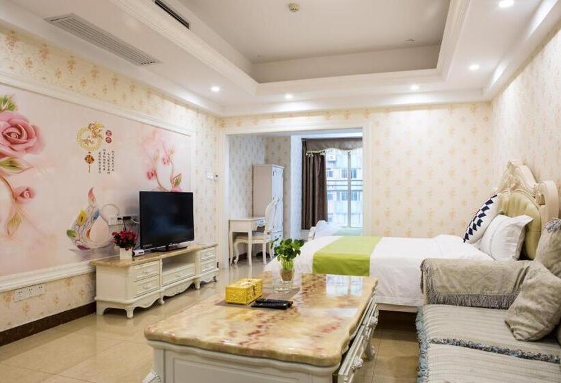 豪华房间, Waifiden Guangzhou Haizhu Square Wanyi Apartment