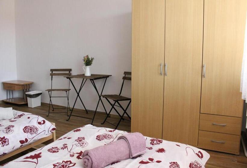 חדר סטנדרט לארבעה, Penzion Bulhary S Vinným Sklepem