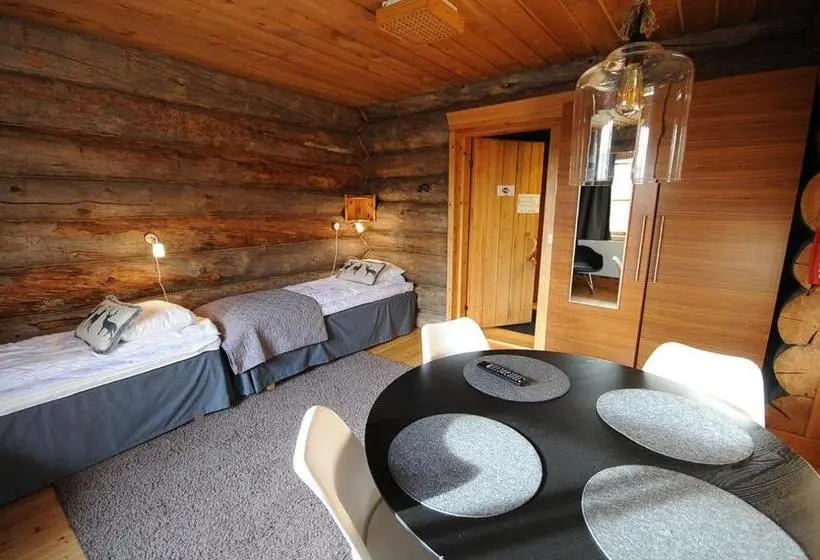 Huoneisto 1 Makuuhuone, Kuukkeli Log Houses Aurora Resort