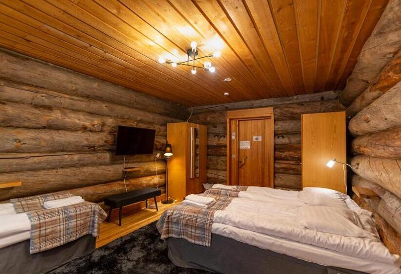 스탠다드 트리픔 룸 공동욕실, Kuukkeli Log Houses Aurora Resort