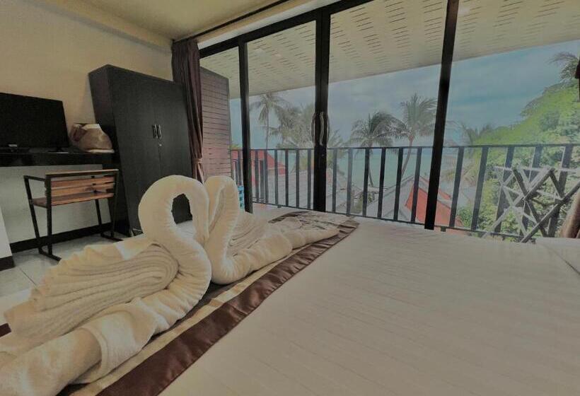 غرفة قياسية مطلّة علي البحر مزوَّدة بشُرفة, The Shore Samui
