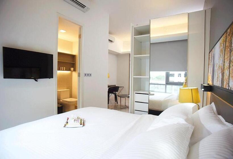 キングサイドベッドのスタンダードワンルーム, The Signature Hotel & Serviced Suites Kuala Lumpur