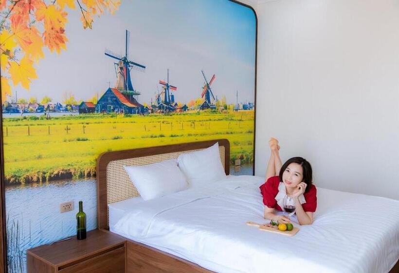 キングサイズベッドのスタンダードルーム, Aquarius Garden Ninh Bình