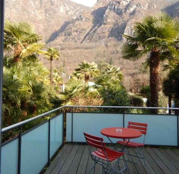 带花园景观的标准三人间, Albergo Ristorante Centovalli