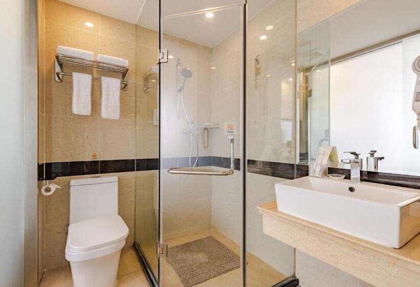 חדר דחוקס עם מיטת קינג, Chengdu Luhu