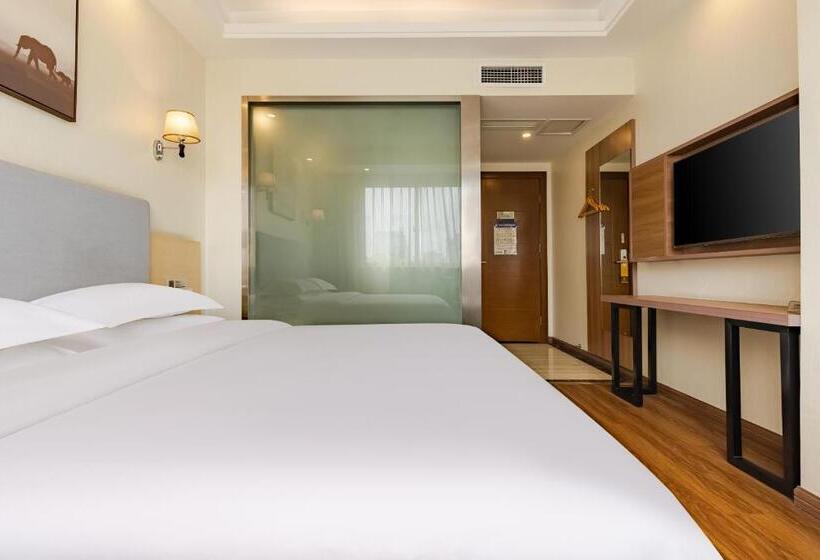 חדר דחוקס עם מיטת קינג, Chengdu Luhu