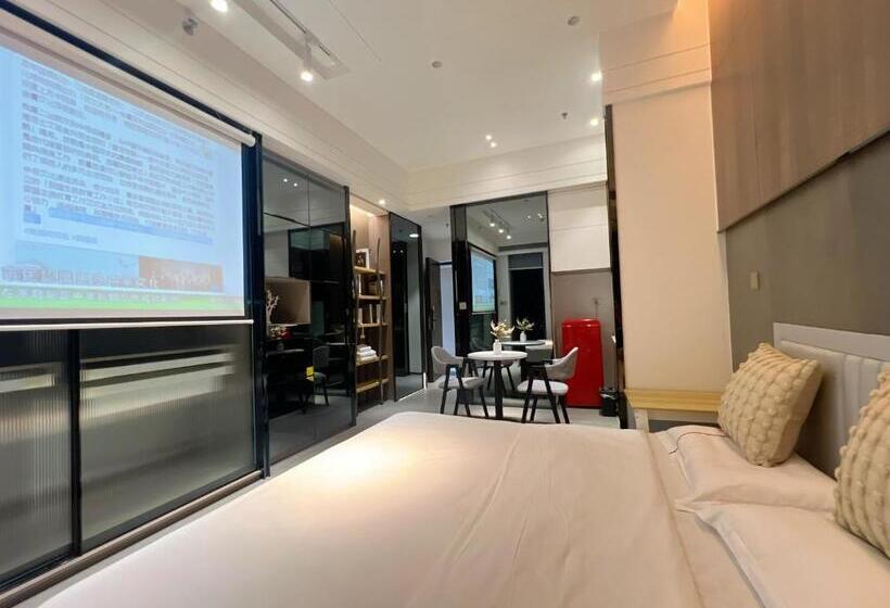 Апартаменты 1 Спальня с Балконом, Zhongshan Perth Hotel Apartment   Shiqi Wanxianghui Branch
