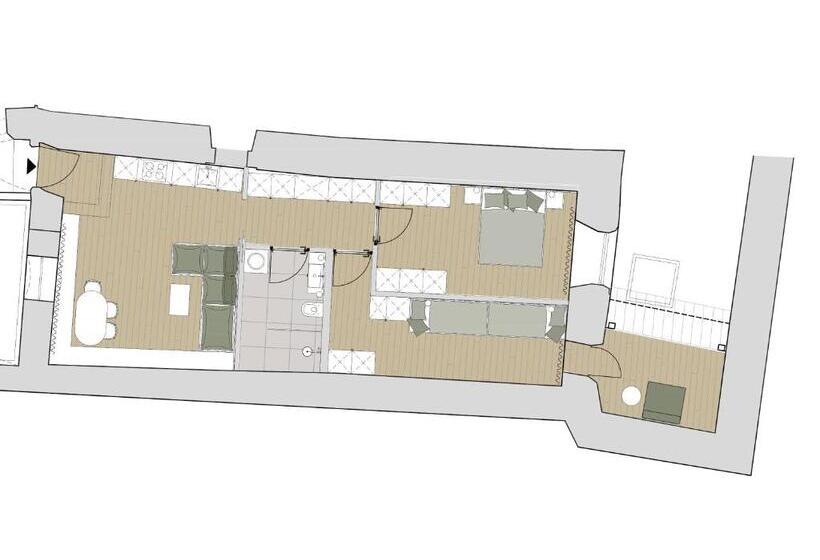 דירה משפחתית 2 חדרי שינה, Casa Fellin Guesthouse