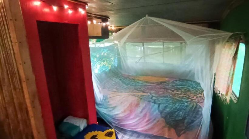 غرفة قياسية مطلّة علي الحديقة, Rainbow Caravan Hostel