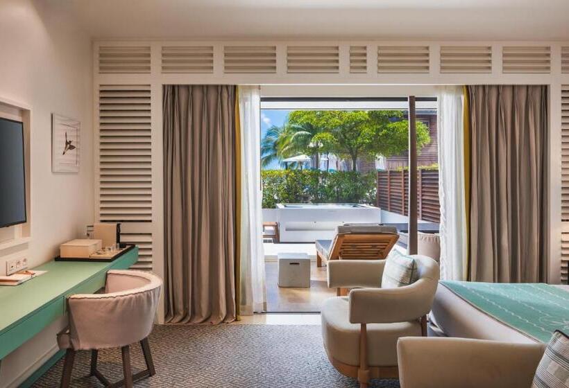 اتاق استاندارد با وان آب گرم, Le Barthélemy Hotel & Spa