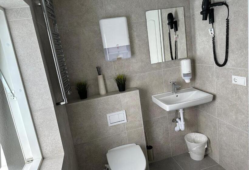 اتاق استاندارد سه تخته با سرویس بهداشتی مشترک, Guesthouse Dyngja