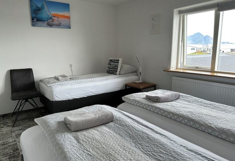 اتاق استاندارد سه تخته با سرویس بهداشتی مشترک, Guesthouse Dyngja