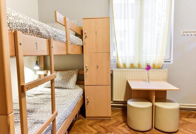 تختخواب در اتاق مشترک, Get Inn Skopje Hostel