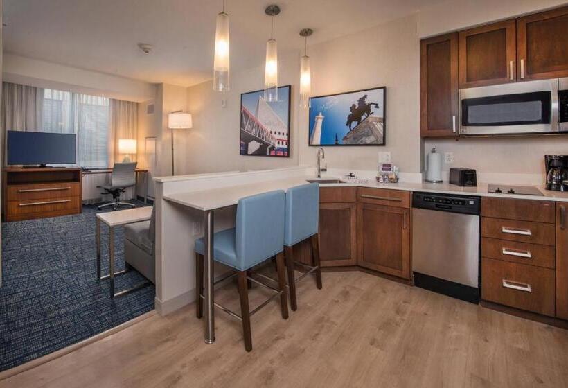 带城市景观的套间, Residence Inn By Marriott Baltimore At The Johns Hopkins Medical Campus