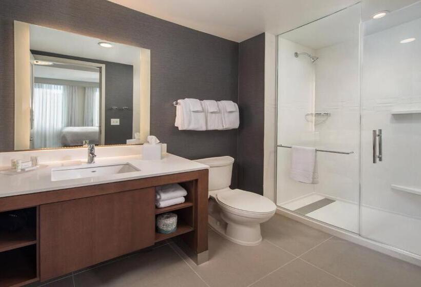 מיטת קינג בסוויטה, Residence Inn By Marriott Baltimore At The Johns Hopkins Medical Campus