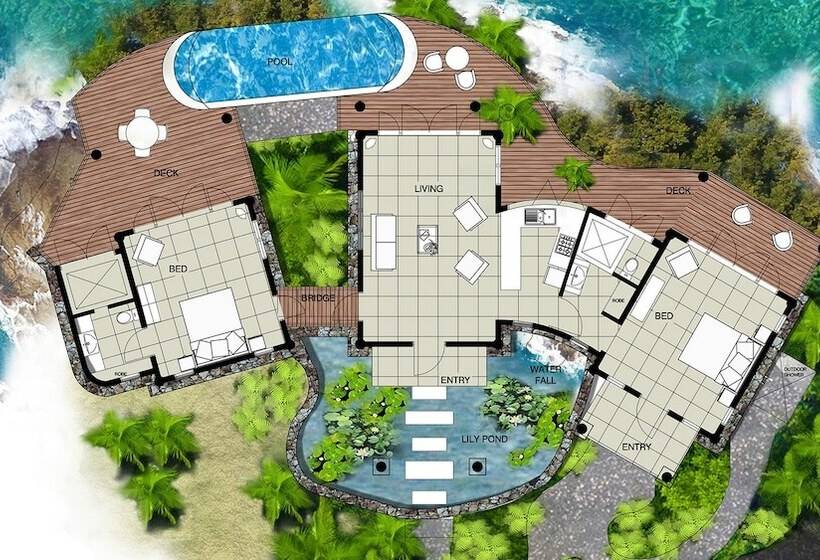 1침실 빌라 바다전망, Savasi Island Resort